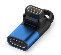 Adaptateur de chargeur USB C pour Coros 3/2 et Apex 2 Pro/2 | Station de charge en alliage d'aluminium avec interface de type C | Alimentation compacte et portable pour montres intelligentes (bleu)