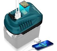 Adaptateur de chargeur USB de 100 W de type C pour batterie Bos*ch Professional 18 V GBA - Peut être utilisé avec chargeur USB de type C, avec port USB 2,1 A