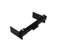 vidaXL Adaptateur de Chasse-Neige pour Tondeuse à Gazon Accessoire de Chasse-Neige pour Tracteur de Pelouse Adaptateur de Lame à Neige Acier Noir