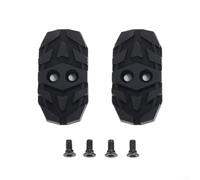 Adaptateur de chaussure de vélo pour trek pour crampons SIDI VTT, coque en plastique PA robuste, transforme la pédale sans clip en pédale plate, design antidérapant 7,2 x 3,6 cm, comprend 4 vis noires