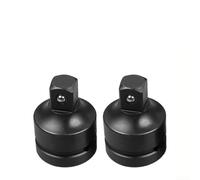 Adaptateur de clé à douille 1/2 à 3/8, 50 mm, réducteur de manchon en acier au chrome vanadium avec finition oxyde noir pour clés à cliquet, outil électrique