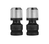 Adaptateur de ouille pour perceuse-visseuse, visseuse à percussion, mâle 1/2" vers filetage intérieur 1/4", avec boule de verrouillage automatique, moletée, rallonge de ouille