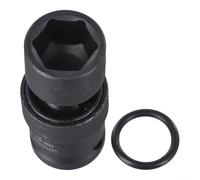 Adaptateur de clé pneumatique et électrique de 30,5 cm, en acier chromé, interface à filetage multiple 12 mm, 24 mm, design de joint rotatif (19 mm)