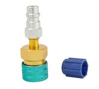 Adaptateur de climatisation de voiture R1234YF vers R134A Coupleur rapide côté bas, compatible avec tuyau de charge ou collecteur R134A pour système AC du véhicule