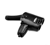 Adaptateur de clip de buse de vélo US UK pour valves et pompes à main, pompes à pied et gonfleur portable (noir)