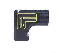 Adaptateur de collecte de poussière pour scie à table conçu pour une installation rapide sans outils offrant des propriétés anti-âge et une résistance minimale à la circulation d'air aujourd'hui (noir