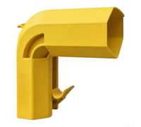 Adaptateur de collecte de poussière pour scie de table pour une extraction efficace des copeaux, connecteur de port en plastique haute résistance avec design à clipser, jaune, 15,6 x 7,6 x 17,1 cm