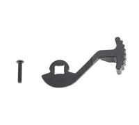 Adaptateur de commande à une main levier de pouce à preuve de rouille en aluminium noir pour la télécommande Amélioration de l'émetteur de voitures RC Déclencheur du volant