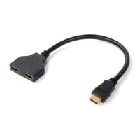 Adaptateur de commutateur vidéo HD 1080P, 1 entrée 2 ports de sortie, compatible HDMI, Hub pour PS3, PS4, DVD, HDTV, PC portable, TV, U2G8