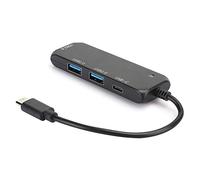 Adaptateur de concentrateur USB, 4 Ports USB-C à 3 x USB 2.0 + 1 x Type-c Hub Splitter Expansion Data Cable Port Dock Station Converter pour Ordinateur Portable Tablet PC de Bureau