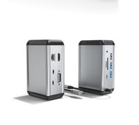 Adaptateur de concentrateur USB-C 12 en 1 avec HDMI, VGA, Ethernet et plus