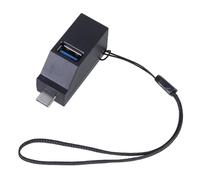Adaptateur de concentrateurs USB C 1 USB 3.0 et 2 ports USB 2.0 pour chargement et partage de données pour ordinateur portable, téléphone, tablette