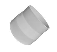Adaptateur de conduit d'air rond de 100 mm à 80 mm - Raccord de tuyau CVC à installation simple pour système de ventilation dans un hôtel, une maison et un usage commercial 80-100mm/H:58mm