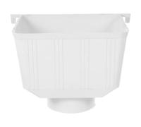 Adaptateur de Conduit de Gouttière PVC Blanc 90mm à Large Ouverture | Transition pour Toitures, Compatible Récupérateur D’eau de Pluie, Entretien Réduit, Pose Rapide