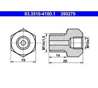 Adaptateur de conduite de frein
