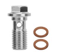 Adaptateur de Conduite de Frein, Construction Solide, Boulon Banjo en Métal, capacité de élevée M11 X 1,25 pour Système de Carburant et d'huile,Faisceau de tuyaux,fils