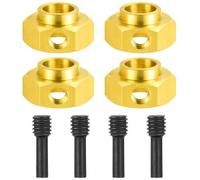 Adaptateur de Conduite hexagonale HELT Hex 4PCS en Laiton étendu 5 8 9 10 11 12 15 20 mm pour 1 10 échelle RC Car Compatible avec Divers modèles Trx6 Remplacement Pièces(5mm)