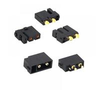 Adaptateur de connecteur Amass XT30 5 Paires Femelle et mâle plaqué de Bougie Compatible avec XT30PB et XT30U Compatible avec RC Drone Aircraft Model(5 Pairs)