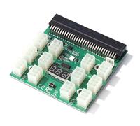 Adaptateur de connecteur d'alimentation 750W-1200W, carte de dérivation PSU, 12 Ports 6 broches, affichage LED pour PS-2112-5L