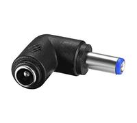 Adaptateur de connecteur d'alimentation CC - Coude à 90 degrés 5,5x 2,1 mm - Prise mâle vers femelle - Convertisseur pour ordinateur portable, caméra de vidéosurveillance, bande d'éclairage