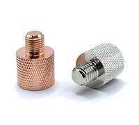 Adaptateur de connecteur d'antenne JPC M10 vers 3/8 avec construction légère en acier inoxydable conçu pour une connexion fiable et une meilleure réception du signal en extérieur (doré)