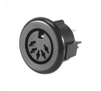 Adaptateur de connecteur de câble de clavier monté sur panneau à fiche DIN femelle 5 broches
