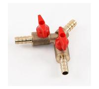 Adaptateur de connecteur de raccord de tuyau de robinet à tournant sphérique d'arrêt en laiton à trois 3 voies de Type Y de tuyau de 8Mm 10Mm, for le gaz de carburant, l'eau, l'huile et l'air(10Mm Od)