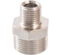 Adaptateur de connecteur de raccord de tuyau réducteur en laiton nickelé Premium, 4 pièces, filetage mâle à mâle M8 M10 M12 M14 M16(M12x1toM16x1)