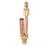Adaptateur de connecteur de torche de soudage TIG indépendant pour torche 150 TIG, matériau en cuivre avec filetage M8 x 1,0, diamètre extérieur 8 mm, diamètre intérieur 6 mm, longueur 74 mm