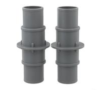 Adaptateur de connecteur de tuyau de piscine pour tailles de 3,8 cm et 3,8 cm, compatible avec Hayward pour Intex pour aspirateurs polygroupe, matériau PP résistant aux fuites avec pinces sécurisées