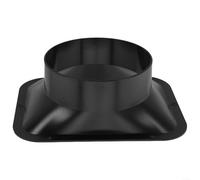 Adaptateur de connecteur de ventilation à bride murale pour tuyau de ventilateur à long conduit, matériau ABS assurant une étanchéité pour systèmes de ventilation intérieurs, y compris cuisine et