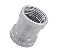 Adaptateur de connecteur en acier inoxydable femelle fileté adaptateur de tuyau double manchon raccord mamelon double manchon raccord mamelon