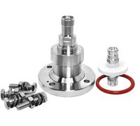 Adaptateur de connecteur femelle HN à bride 50 Ohm 1-5/8 - Laiton, isolant PTFE, plage de fréquence DC-3,8 GHz