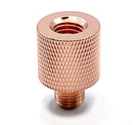 Adaptateur de connecteur M10 vers 3/8 en acier inoxydable durable compatible avec les antennes JPC, conçu pour une installation facile et une meilleure réception du signal extérieur (doré)