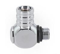 Adaptateur de connecteur pivotant avec rotation à 360 degrés pour régulateurs de plongée sous-marine compatible LP et pour les ports de première étape, réduit la tension du tuyau (adaptateur)