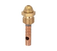 Adaptateur de connecteur pour torche de soudage TIG WP26, matériau cuivre, diamètre extérieur 8 mm, diamètre intérieur 6 mm, longueur 54 mm, filetage 5/8-18UNF
