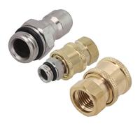 Adaptateur de connecteur rapide pour pot de mousse 1/4 avec verrou à bille en acier pour modification du pistolet à eau et installation de bouteilles en mousse PA