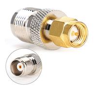 Adaptateur de connecteur RF TNC Femelle vers SMA mâle, matériau en Laiton pour équipement sans Fil, 2 pièces
