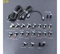 Adaptateur de connecteur rond USB type-c à 8 broches, charge rapide magnétique 100W, prise 5.5x2.1mm à DC pour chargeur d'alimentation pour ordinateur portable, 1 pièce DC 7.4-5.0MM DELL