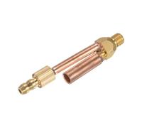 Adaptateur de connecteur séparé pour torche de soudage TIG série 150 pour torches TIG, construction en cuivre, filetage M8 x 1,0, diamètre extérieur 8 mm, longueur 74 mm