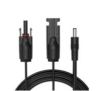 Adaptateur de connecteur solaire vers câble CC 5,5 mm x 2,1 pour générateur de panneau solaire