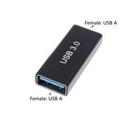 Adaptateur de connecteur USB 3.0 Type A femelle vers femelle, coupleur AF vers AF F/F, convertisseur d'extension de changeur de genre pour ordinateur portable-USB3.0