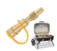Adaptateur De Connexion Rapide Pour Propane - Valve De Propane Pour Camping-car, Raccord De Tuyau D'arrêt En Laiton Massif | Utilisation D'un Appareil De Gril De Foyer, Connexion De Chauffage De Terra