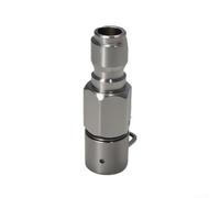 Adaptateur de connexion rapide robuste de 1,9 cm pour nettoyeur haute pression Karcher Nilfisk et Lavor fabriqué en acier inoxydable pour une conversion rapide du tuyau sans outil (A)