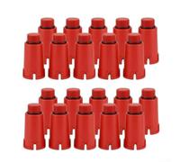 Adaptateur de construction en plastique conçu pour l'étanchéité des canalisations pendant les tests de pression et la validation du système (rouge)