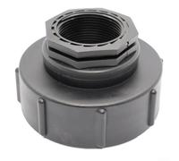 Adaptateur de conteneur IBC avec filetage interne grossier S100x8 pour sorties DN 80 NW 80 filetage mâle sur systèmes de stockage industriels (3,8 cm)