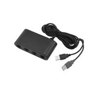 Adaptateur de Contrôleur 3 en 1 pour Contrôleur GameCubes Adaptateur 4 pour NGC Vers U pour Convertisseur USB Support Turbo