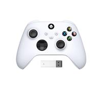 Adaptateur de ContrôLeur de Jeu Sans Fil pour One, pour Series X/S, RéCepteur de ContrôLeur 2,4 GHz pour Manette de Jeu Windows PC Blanc