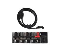 Adaptateur de ContrôLeur de Vitesse de RéPartiteur de Moyeu de Ventilateur Pc 5 Convient pour Ventilateur de Refroidissement Pwm 4 Broches