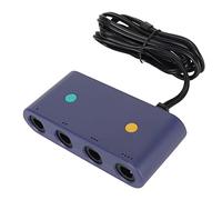 Adaptateur de Contrôleur pour, Convertisseur de Contrôleur de Jeu 3 en 1 pour pour WiiU, PC USB et pour OS X, avec 4 Ports et Câble de 150 Cm de Long